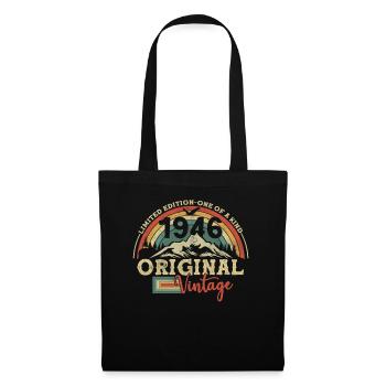 Millésime original 1946 77/78 ans - Sac en tissu - noir - Devant
