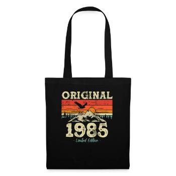 Cadeau d’anniversaire original de 1985 - Sac en tissu - noir - Devant