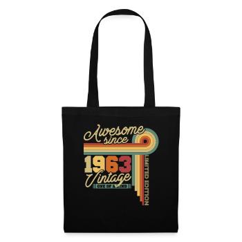 1963 Anniversary Retro, 60 Years - Tote Bag - black - Front