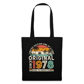 Vintage Original Since 1978 45/46 Birthday Gift - Tote Bag - black - Front