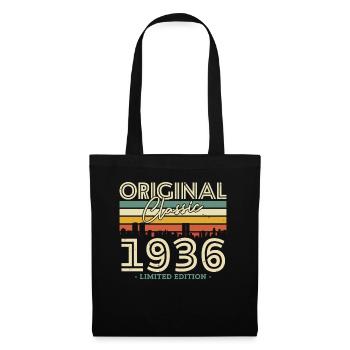 Cadeau d’anniversaire vintage 1936 Classic 87/88 - Sac en tissu - noir - Devant