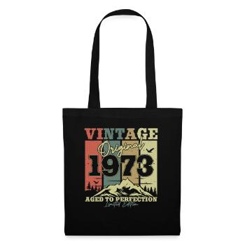 Ursprünglich 1973 - Vintage Geburtstagsjahr 50/51 - Stoffbeutel - Schwarz - Vorne
