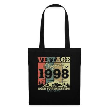Vintage 1998 Geburtstagsgeschenk - Stoffbeutel - Schwarz - Vorne