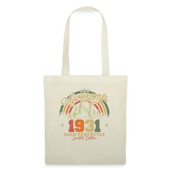 Vintage 1931 Geburtstagsgeschenk - Stoffbeutel - Natur - Vorne