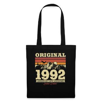 Vintage 1992 Birthday Gift - Tote Bag - black - Front