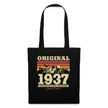 Birthday present born in 1937 86/87 years - Tote Bag - black - Front
