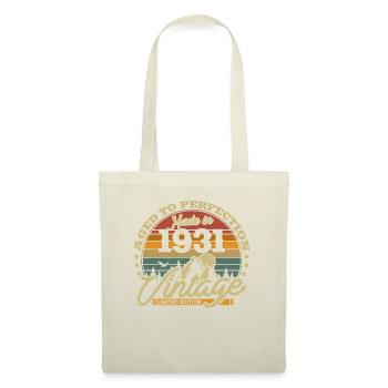 Vintage Geburtstagsgeschenk 1931 - Stoffbeutel - Natur - Vorne