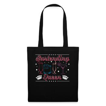 Reine du barman - Sac en tissu - noir - Devant