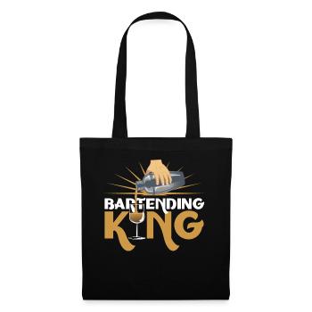 Roi du barman - Sac en tissu - noir - Devant