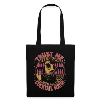 Barman de confiance - Sac en tissu - noir - Devant