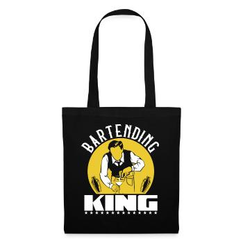 Roi du barman - Sac en tissu - noir - Devant