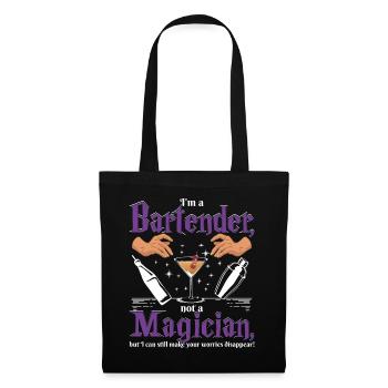 Inquiétudes du barman - Sac en tissu - noir - Devant