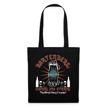 Barmans secouant - Sac en tissu - noir - Devant