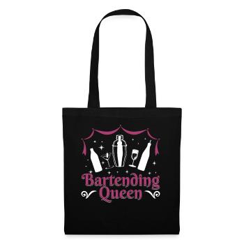 Reine du barman - Sac en tissu - noir - Devant