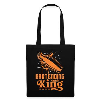 Roi du barman - Sac en tissu - noir - Devant