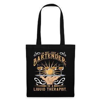 Thérapeute liquide - Sac en tissu - noir - Devant