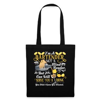 Barman - Sac en tissu - noir - Devant