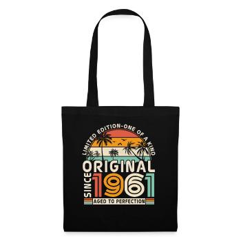 Vintage Birthday Gift 1961 62-63 years - Tote Bag - black - Front