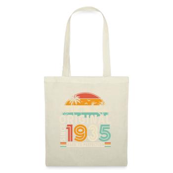 Vintage 1935 Geburtstagsgeschenk - Stoffbeutel - Natur - Vorne