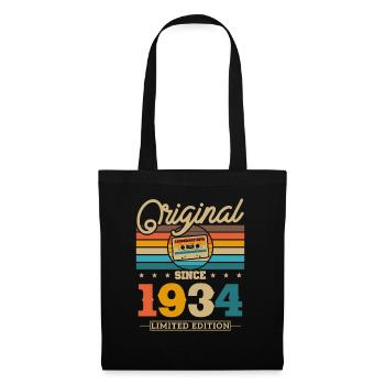 Vintage 1934 Cadeau d’anniversaire - Sac en tissu - noir - Devant