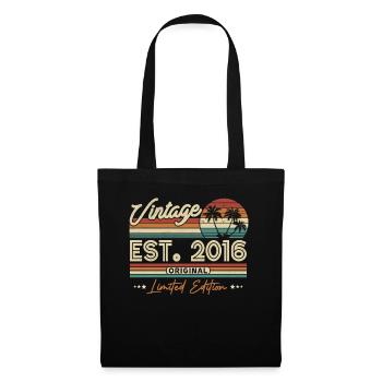 Vintage Birthday Gift 2016 7/8 years - Tote Bag - black - Front