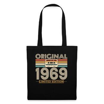 1969 Vintage Anniversaire Rétro - Sac en tissu - noir - Devant