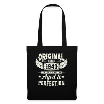 1943 Vintage Birthday Legend - Tote Bag - black - Front