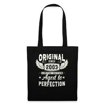 Millésime 2003 - Sac en tissu - noir - Devant