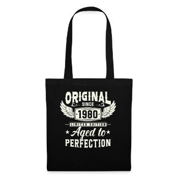 Cadeau d’anniversaire légendaire des années 1980 - Sac en tissu - noir - Devant