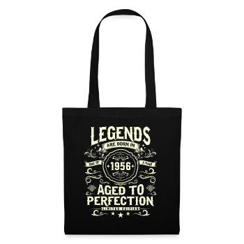 1956 Vintage Birthday Legend - Sac en tissu - noir - Devant