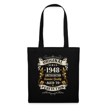 Vintage 1948 Gift Idea - Tote Bag - black - Front