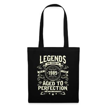 Legendär seit 1985 - Vintage Party - Stoffbeutel - Schwarz - Vorne