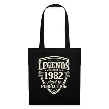 Vintage 1982 Geburtstagsgeschenk - Stoffbeutel - Schwarz - Vorne