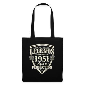 Legendary birthday present 72/73 years - Tote Bag - black - Front