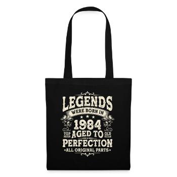Legendary 1984 Birthday Legends - Tote Bag - black - Front