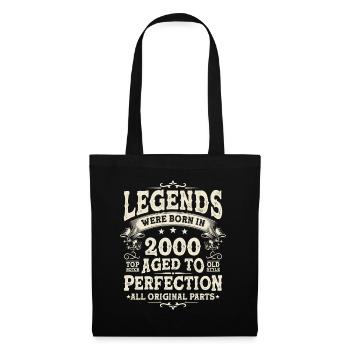 Legendary gift: Born in 2000 - 23/24 years - Tote Bag - black - Front