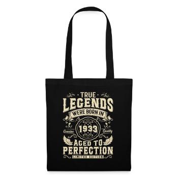 1933 Birthday Legend - 90/91 years - Tote Bag - black - Front