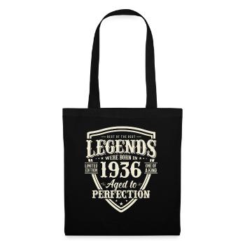 1936 Birthday Legend - Tote Bag - black - Front