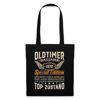 Kultiges Geburtstagsgeschenk '72 - Stoffbeutel - Schwarz - Vorne