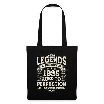 Vintage Birthday 1935: Legends Live! - Tote Bag - black - Front