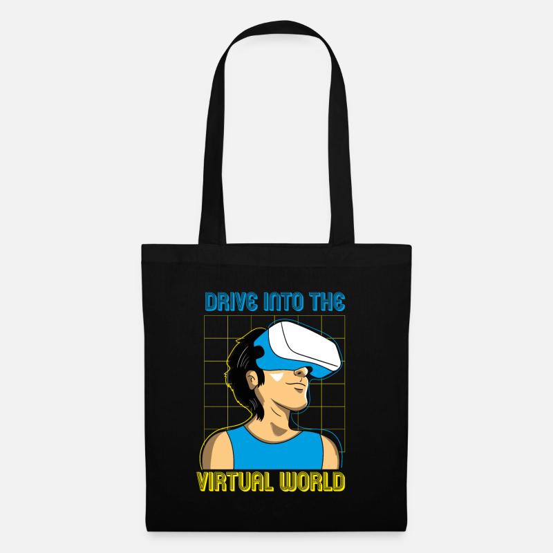 VR Brille Virtual Reality Gaming - Stoffbeutel - Schwarz