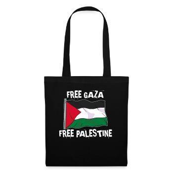 Liberté pour Gaza et la Palestine - Sac en tissu - noir - Devant