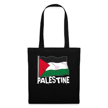 Fier du drapeau de la Palestine - Sac en tissu - noir - Devant