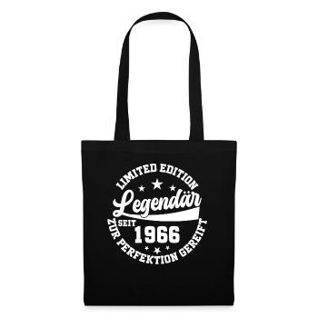 Vintage Legenden seit 1966 - Stoffbeutel - Schwarz - Vorne