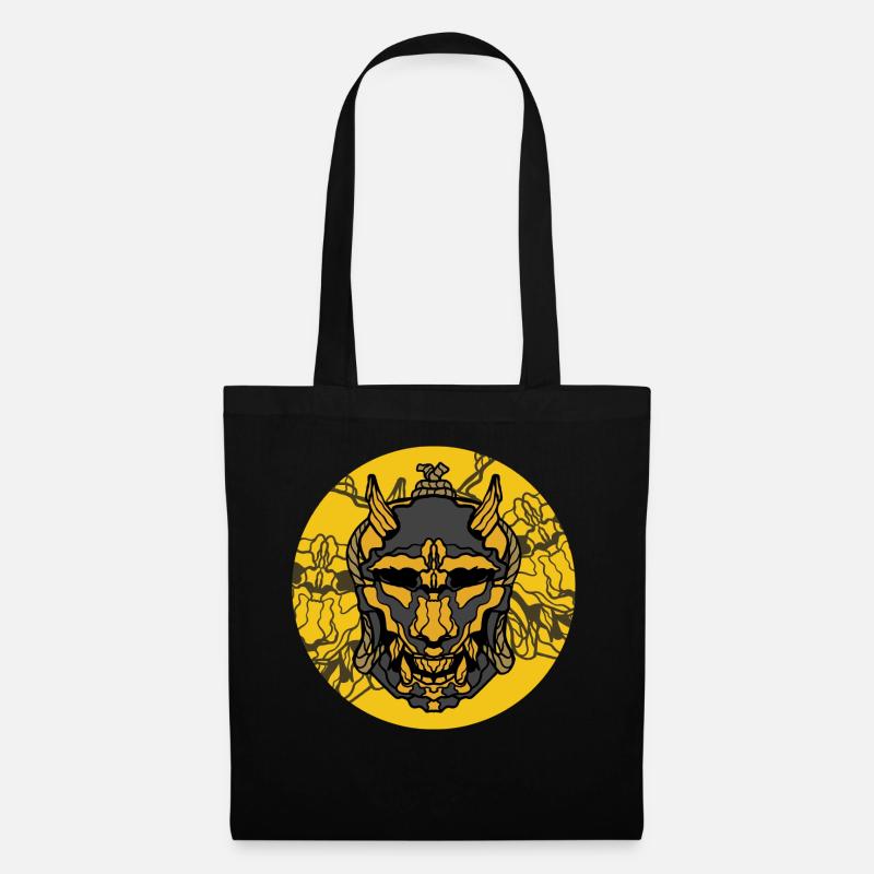 Samurai Mask - Tote Bag - black