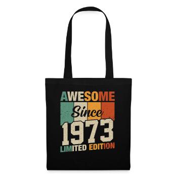 Vintage 50/51 Geburtstag 1973 Fantastisch - Stoffbeutel - Schwarz - Vorne