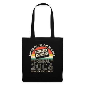 Original 2006 - Légendes d’anniversaire rétro - Sac en tissu - noir - Devant