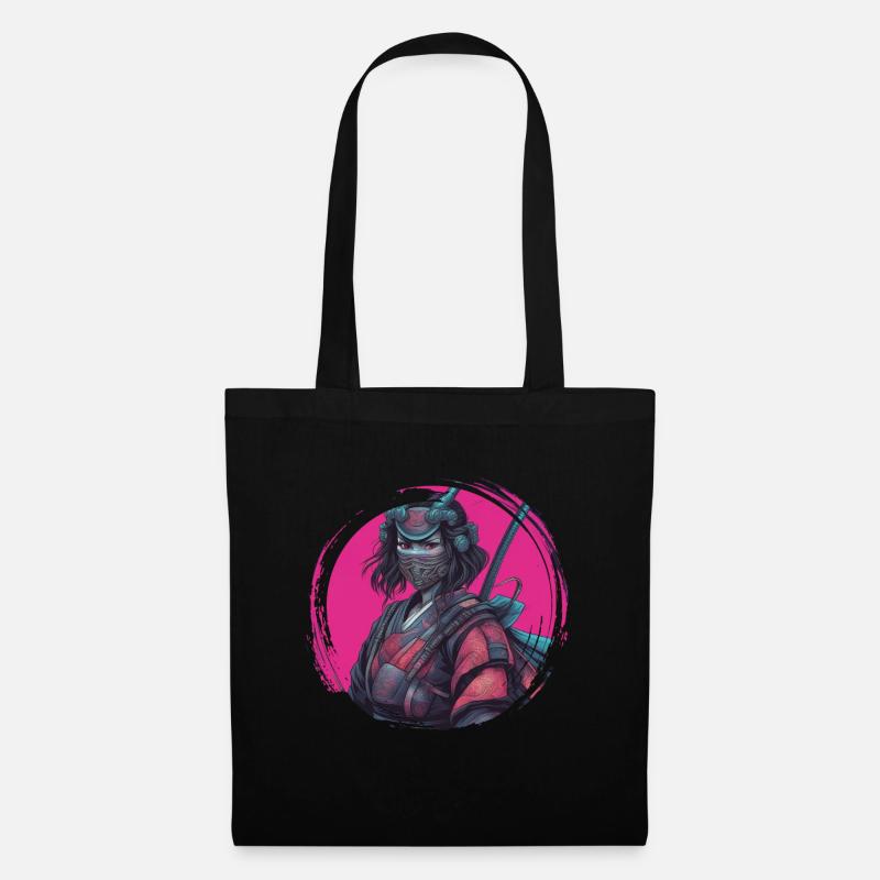 Cyberpunk Samurai - Tote Bag - black