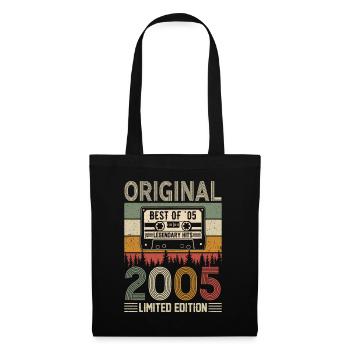 Millésime 2005 Anniversaire - Sac en tissu - noir - Devant