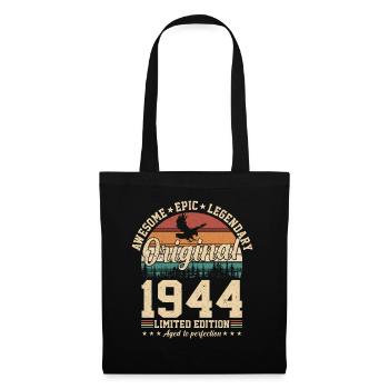 Chemise d’anniversaire 1944 - Sac en tissu - noir - Devant